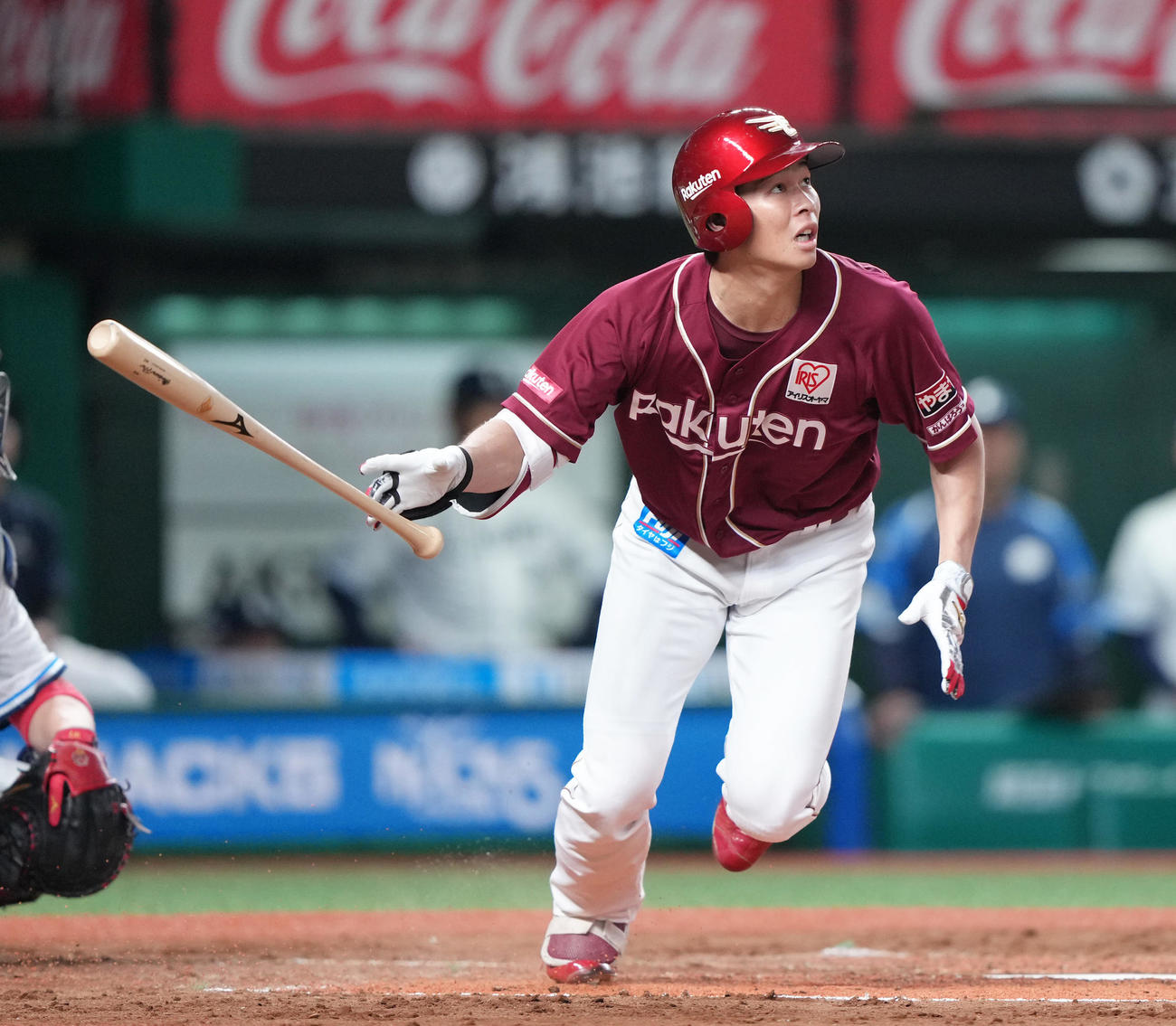 西武対楽天　3回表楽天無死、中島は右越え本塁打を放つ（撮影・足立雅史）