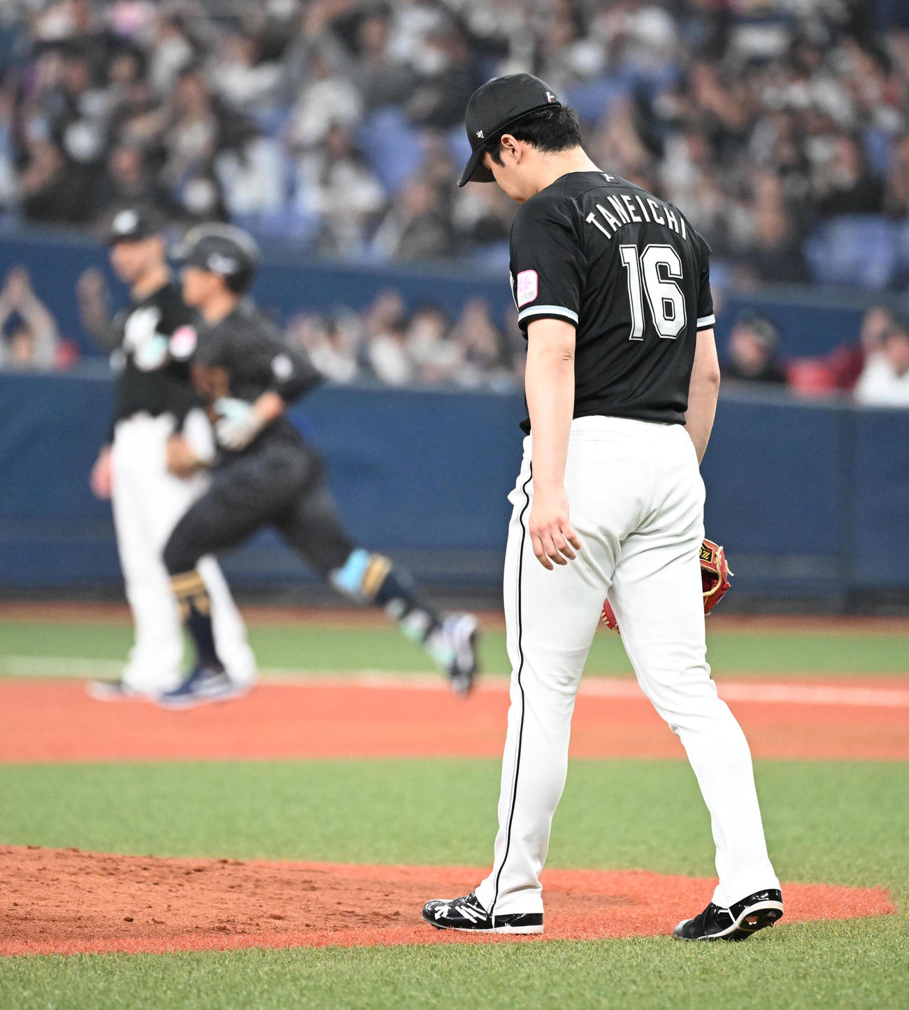 オリックス対ロッテ　2回裏オリックス無死、西川に先制本塁打を浴びる種市（撮影・和賀正仁）