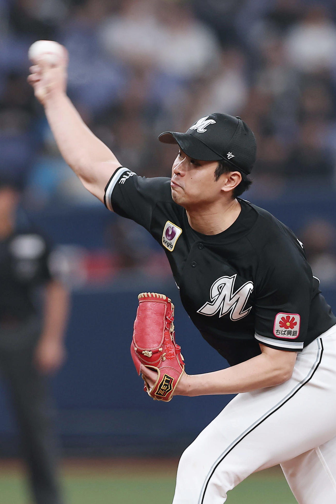 オリックス対ロッテ　力投するロッテ先発の種市（撮影・前田充）