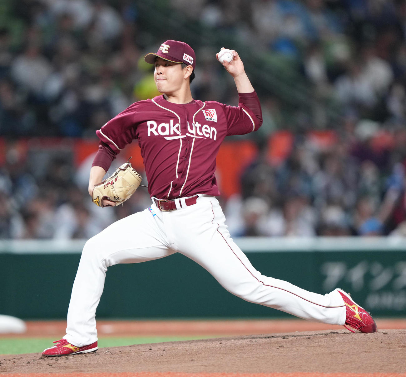 西武対楽天　楽天先発の藤井（撮影・足立雅史）