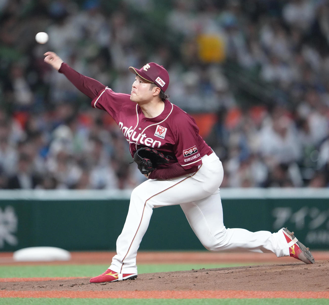 西武対楽天　楽天先発の滝中（撮影・足立雅史）