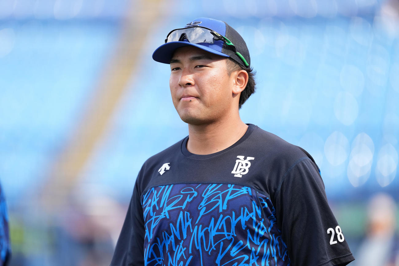 ヤクルト対DeNA 1軍に合流したDeNA勝又（撮影・鈴木みどり）