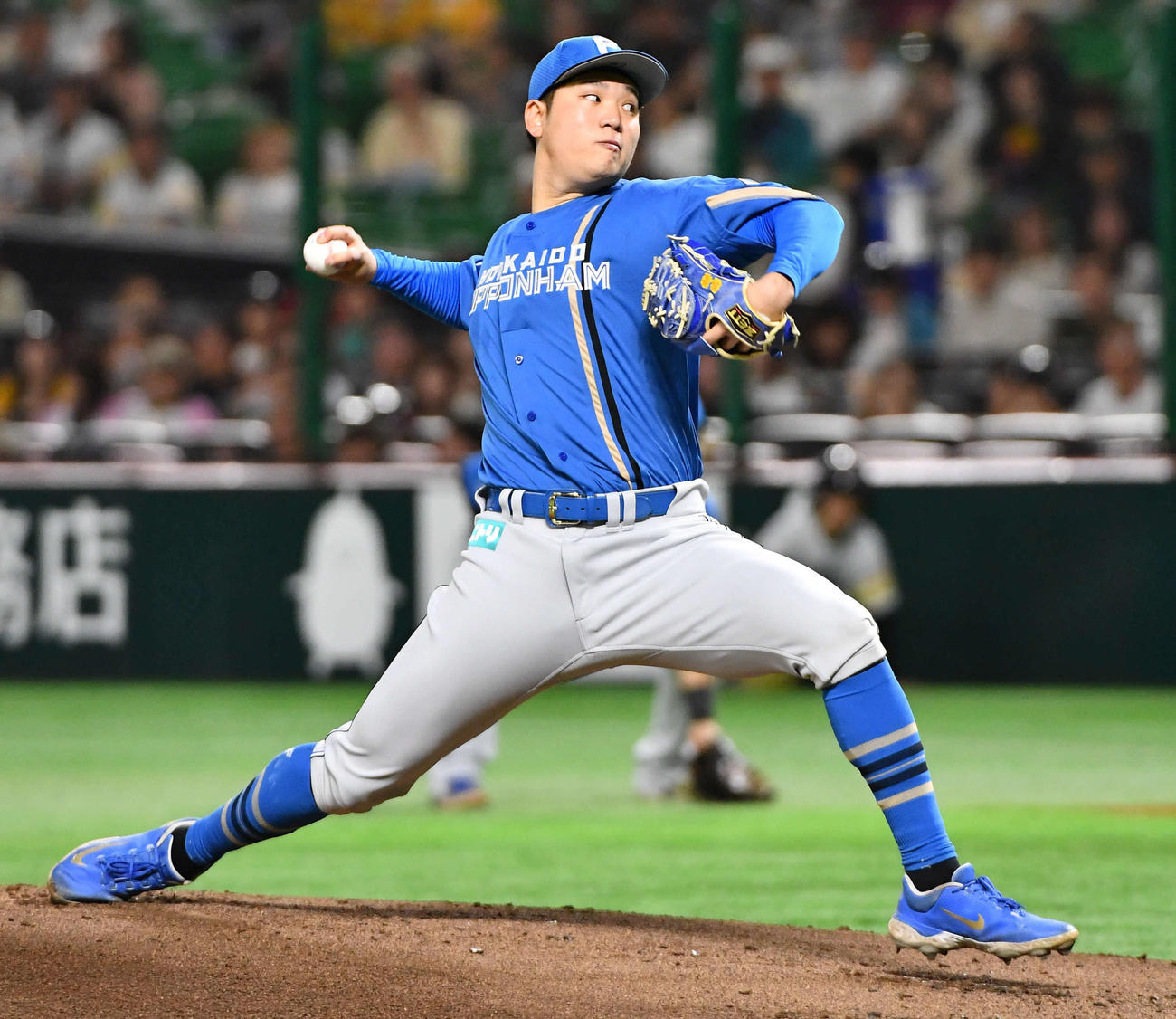 ソフトバンク対日本ハム　日本ハム先発の古林（撮影・岩下翔太）