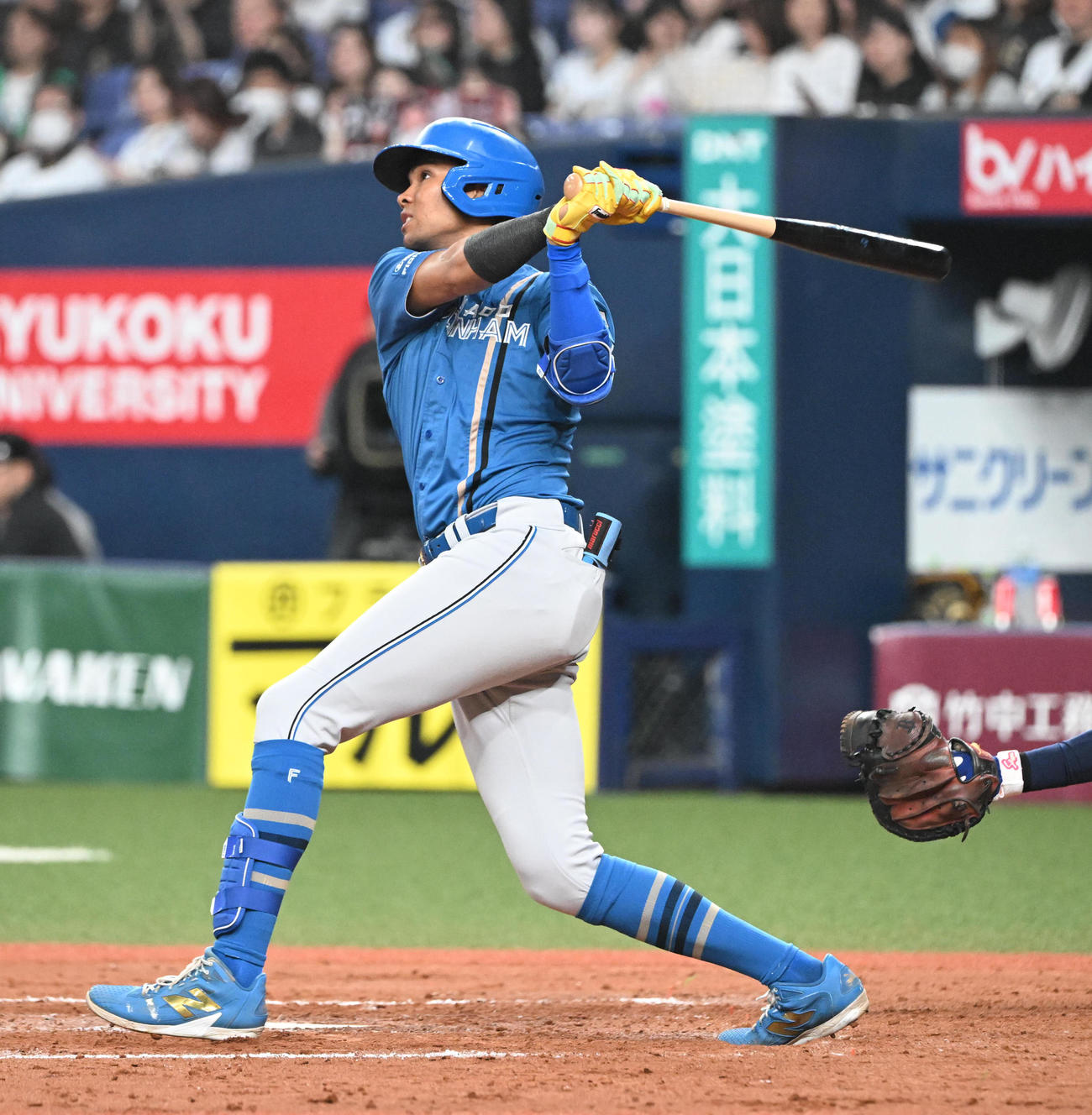 日本ハム水谷瞬（2025年4月19日撮影）