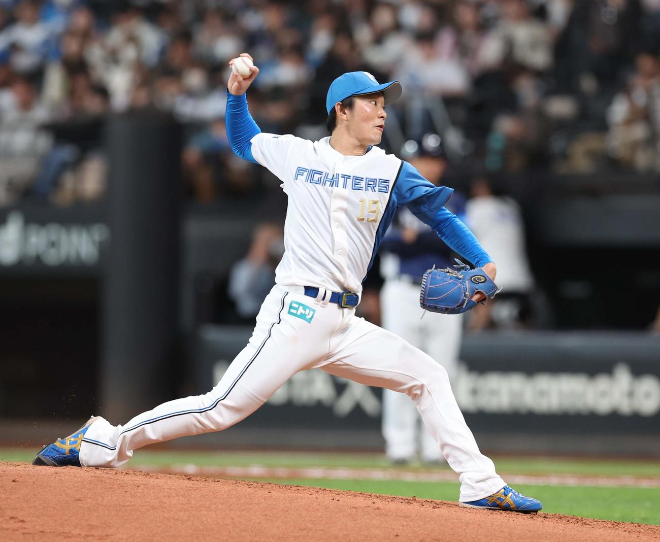 日本ハム対西武　8回に登板の玉井（撮影・黒川智章）