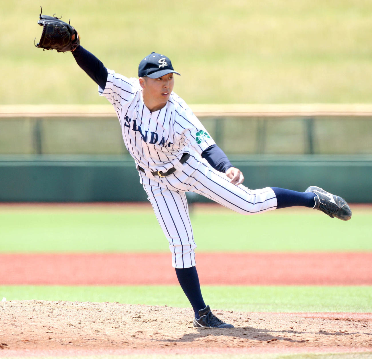 東北学院大対仙台大　先発した仙台大・渡辺（撮影・木村有優）