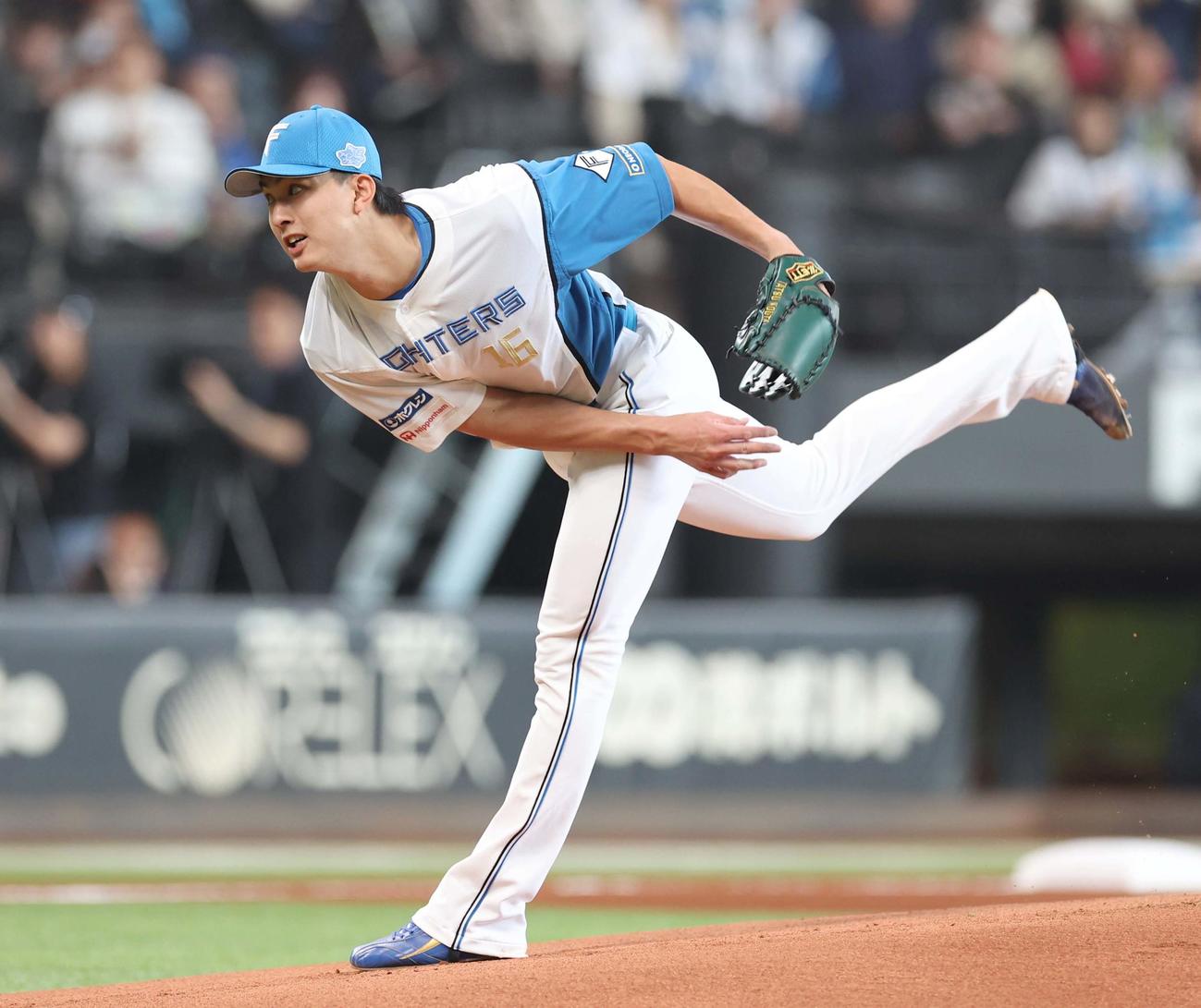 日本ハム対西武　日本ハム先発の達（撮影・黒川智章）