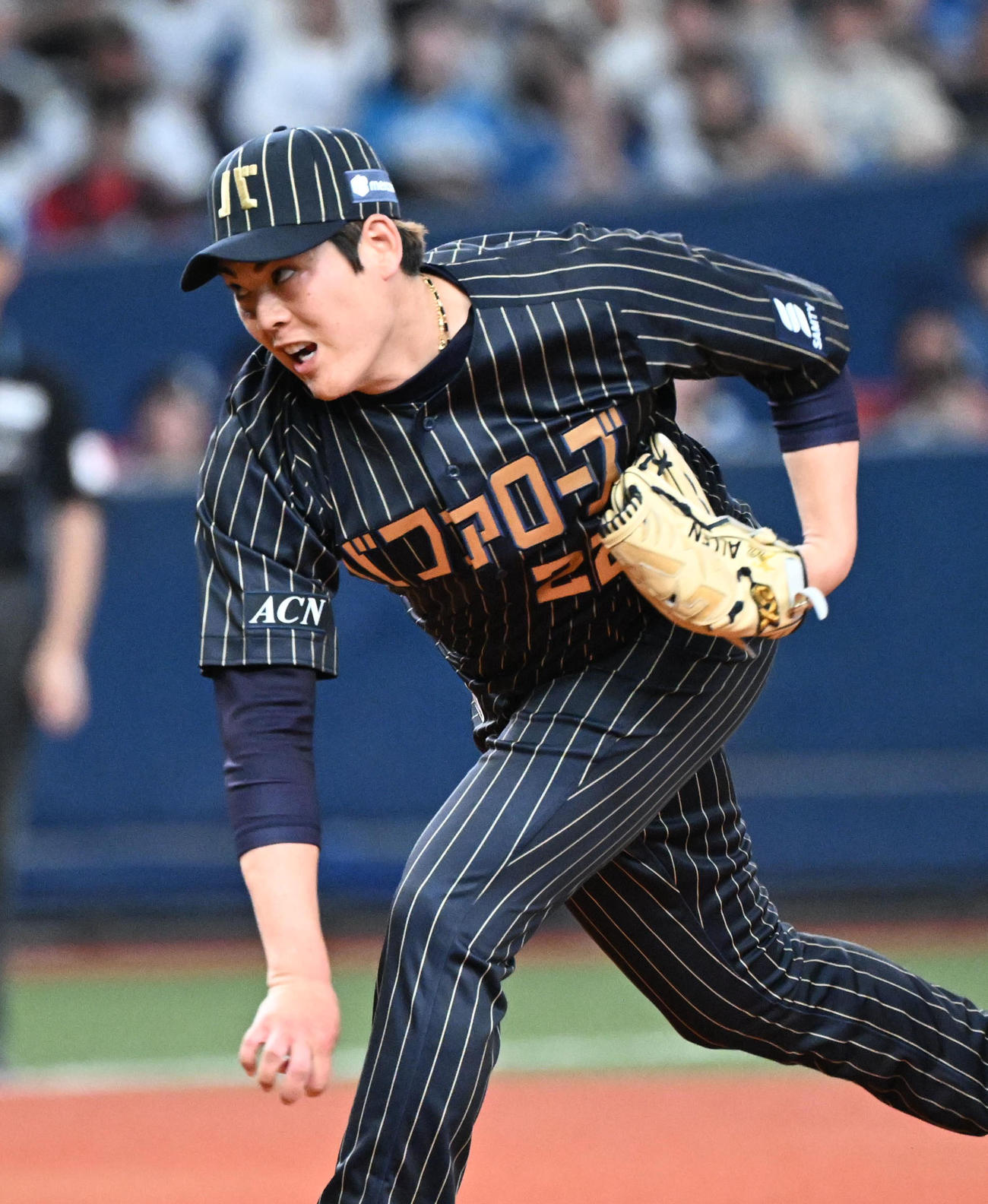 オリックス対日本ハム　先発するオリックス九里（撮影・和賀正仁）