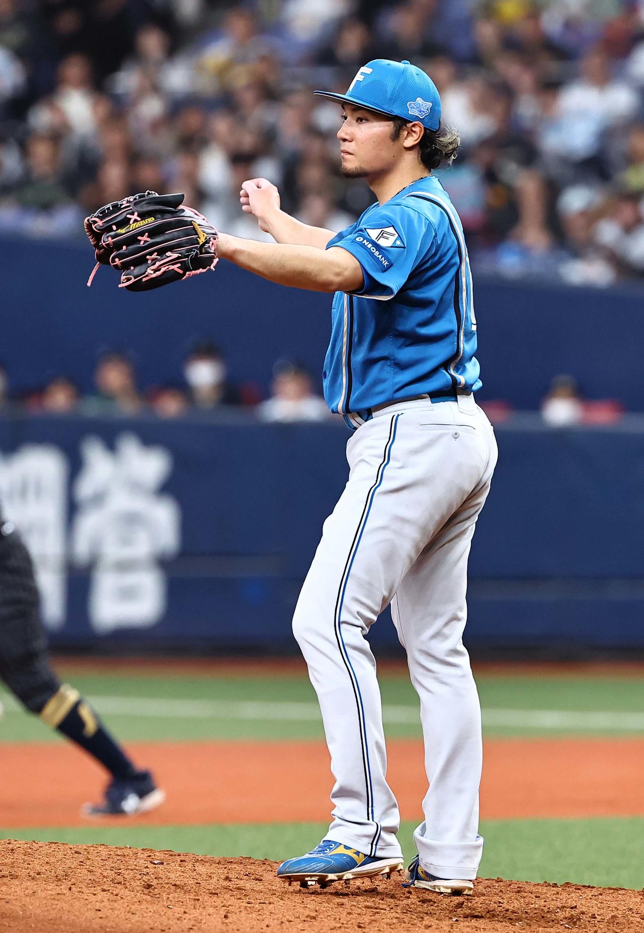 オリックス対日本ハム　7回1失点と好投した伊藤（撮影・上田博志）