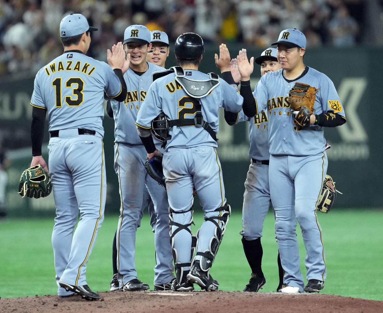 巨人対阪神　巨人に完勝した阪神（撮影・たえ見朱実）