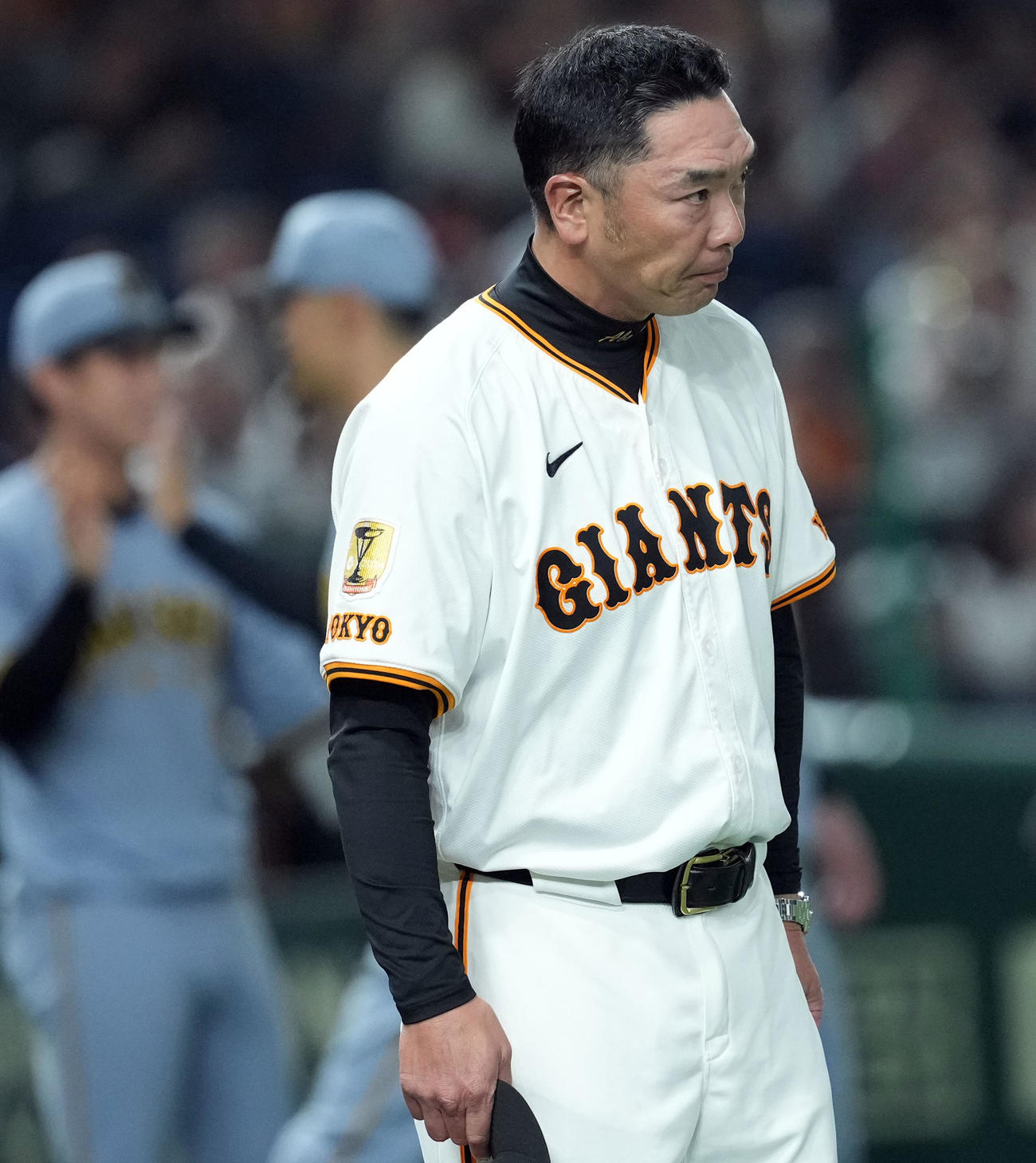 巨人対阪神　阪神に連敗した巨人阿部監督（撮影・たえ見朱実）