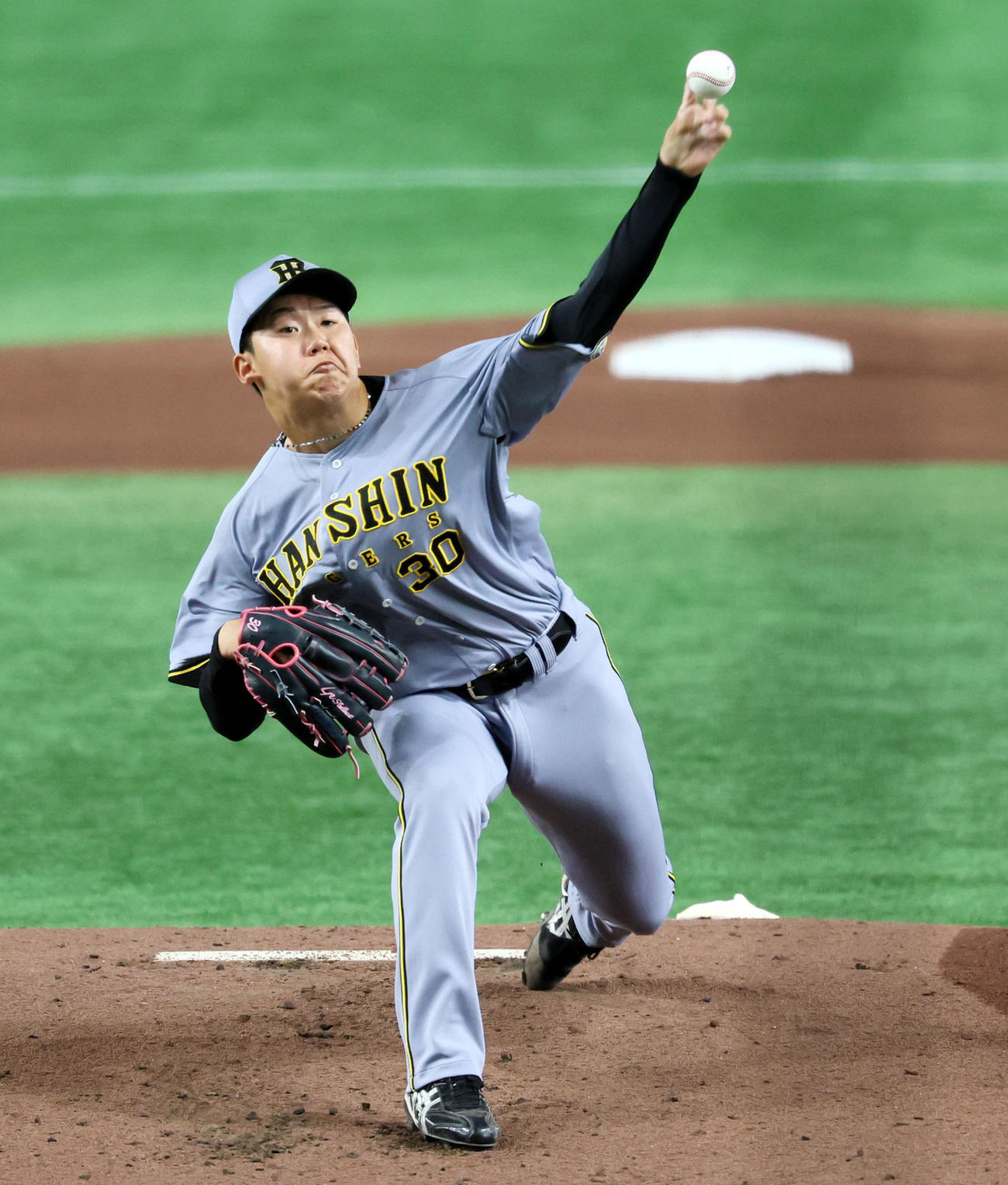 巨人対阪神　巨人戦に先発する門別（撮影・加藤哉）