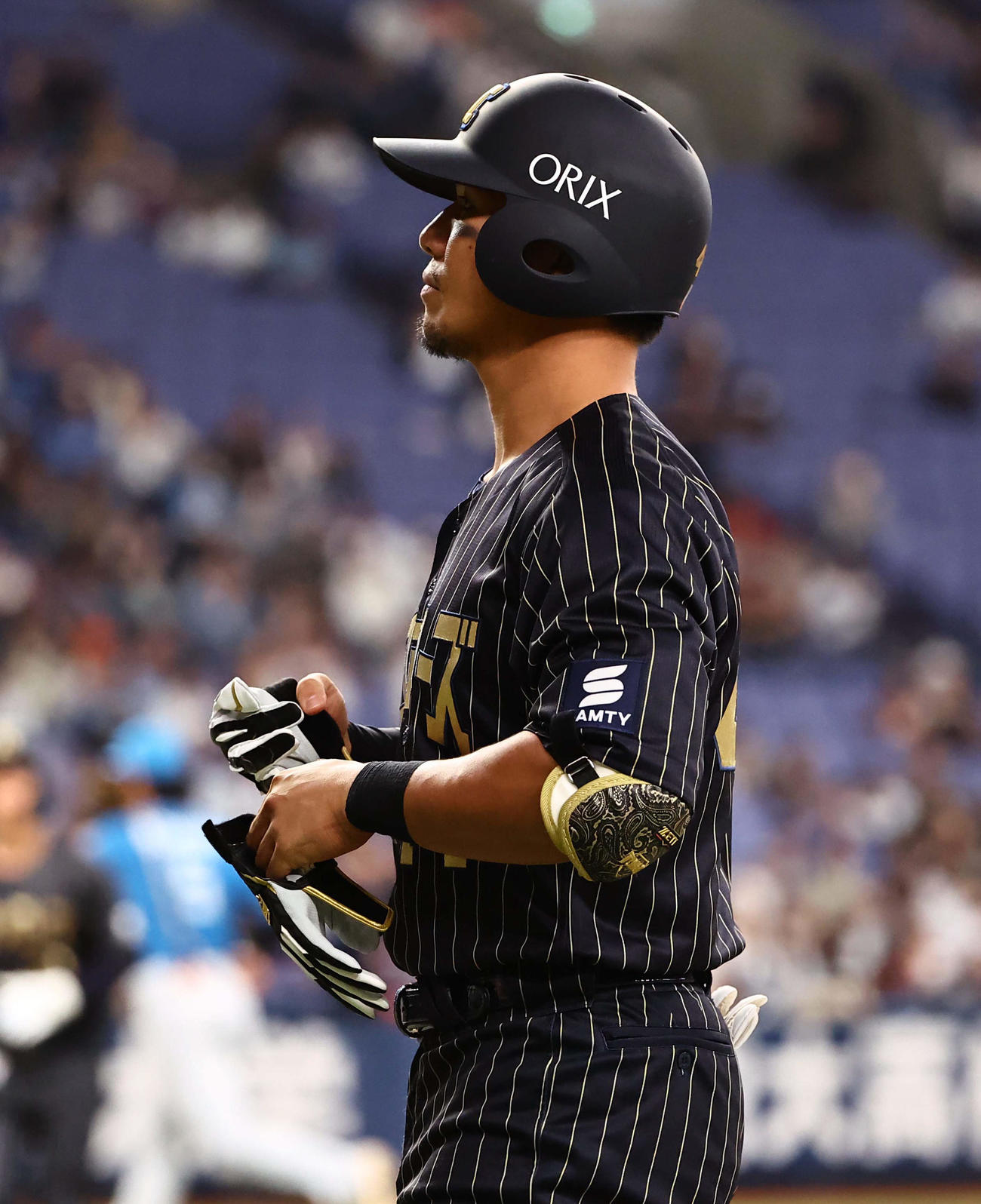 オリックス対日本ハム　10回裏オリックス2死満塁、頓宮は捕邪飛に倒れる（撮影・上田博志）