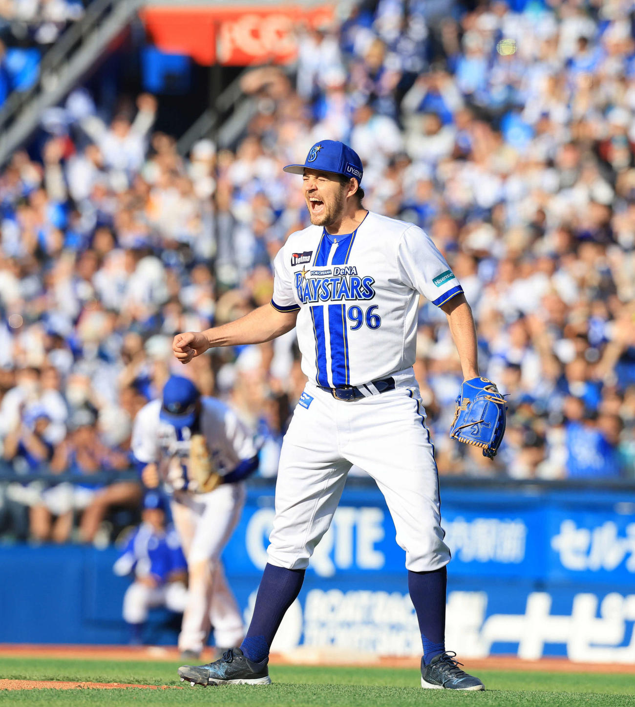 3日巨人戦で完封勝利を挙げたDeNAバウアー