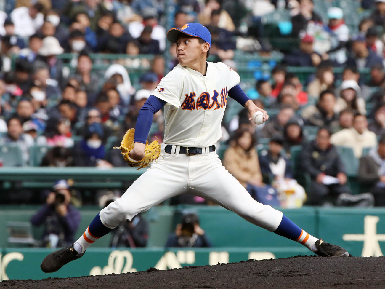 17年センバツ2回戦の智弁学園戦に先発し1失点完投勝利の盛岡大付・三浦瑞