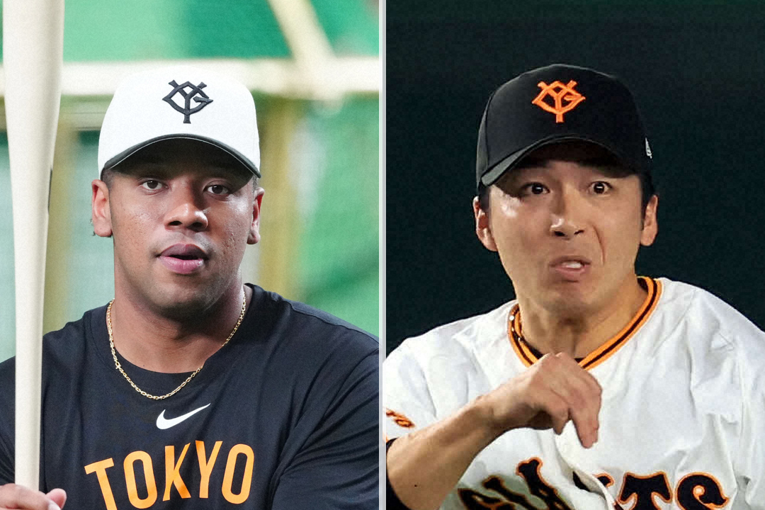 オコエ瑠偉（左）と増田大輝