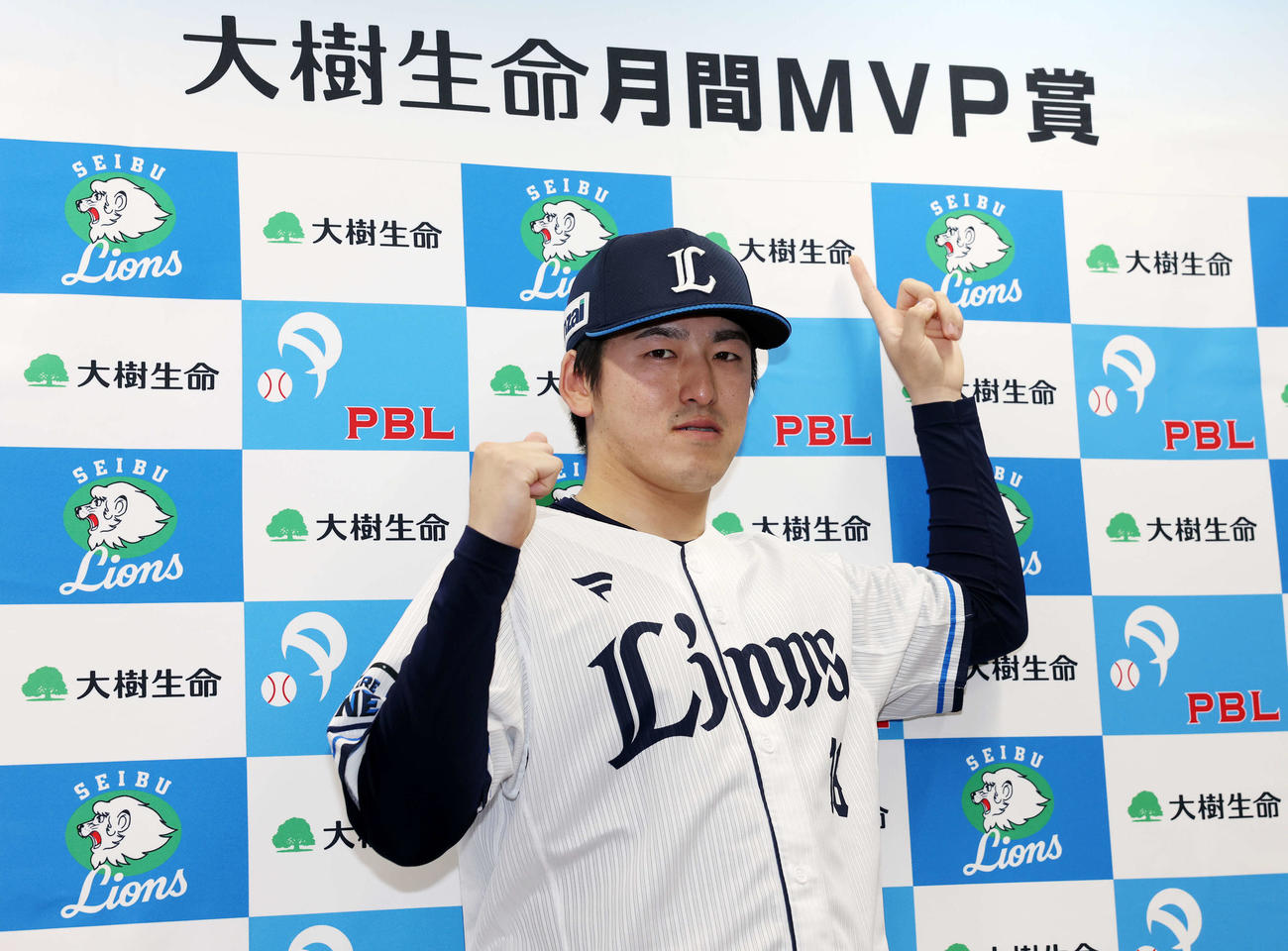 月間MVPを受賞した西武隅田（撮影・宮地輝）