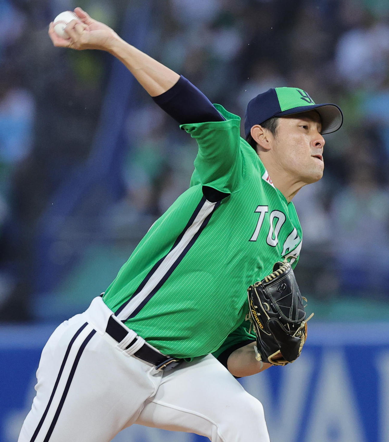 ヤクルト対巨人　ヤクルト先発の高梨（撮影・野上伸悟）