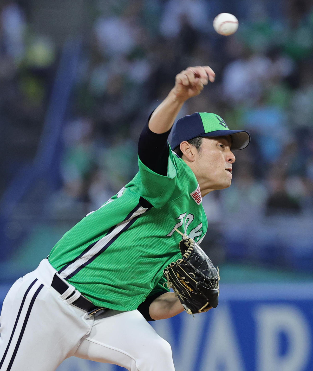ヤクルト対巨人　ヤクルト先発の高梨（撮影・野上伸悟）