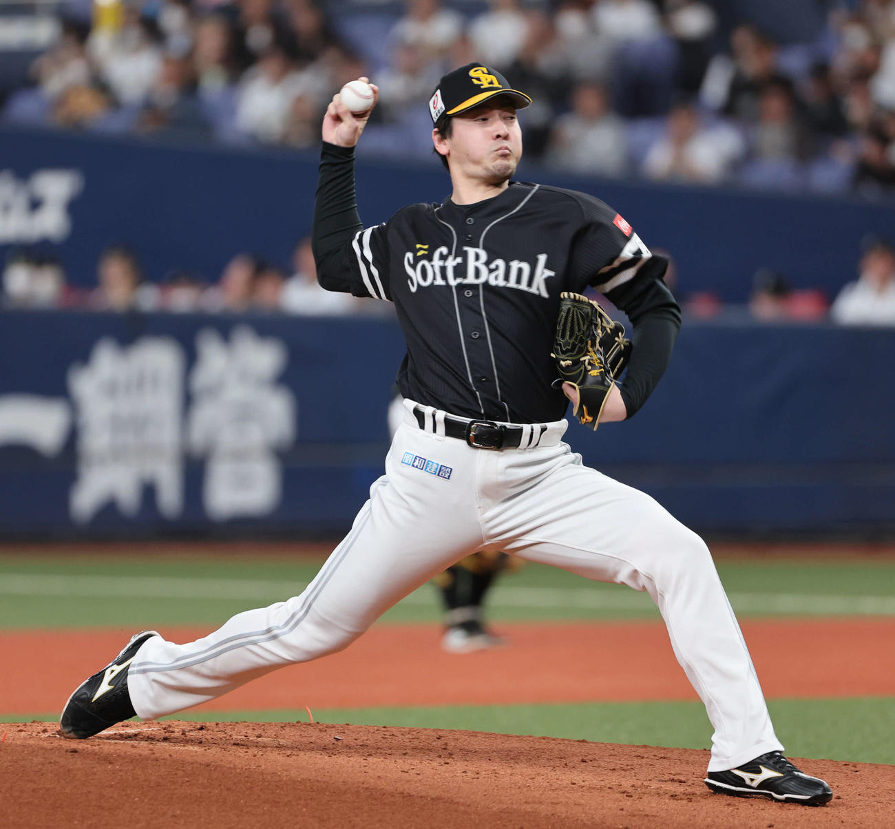オリックス対ソフトバンク　ソフトバンク先発の有原（撮影・西尾就之）