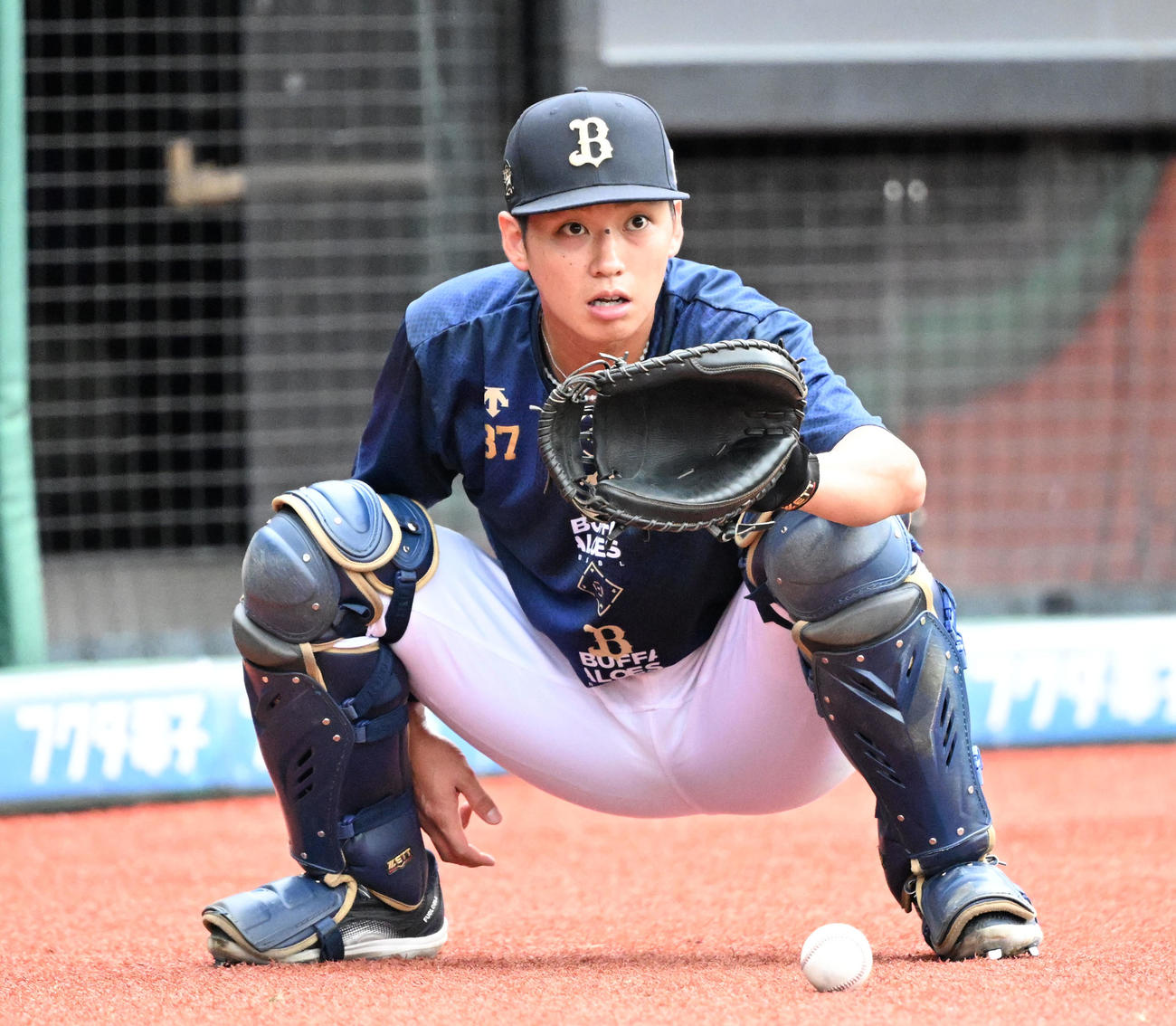 オリックス石川亮（2024年撮影）