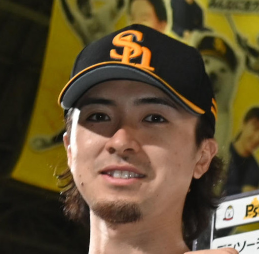 ソフトバンク上沢直之（2025年4月撮影）