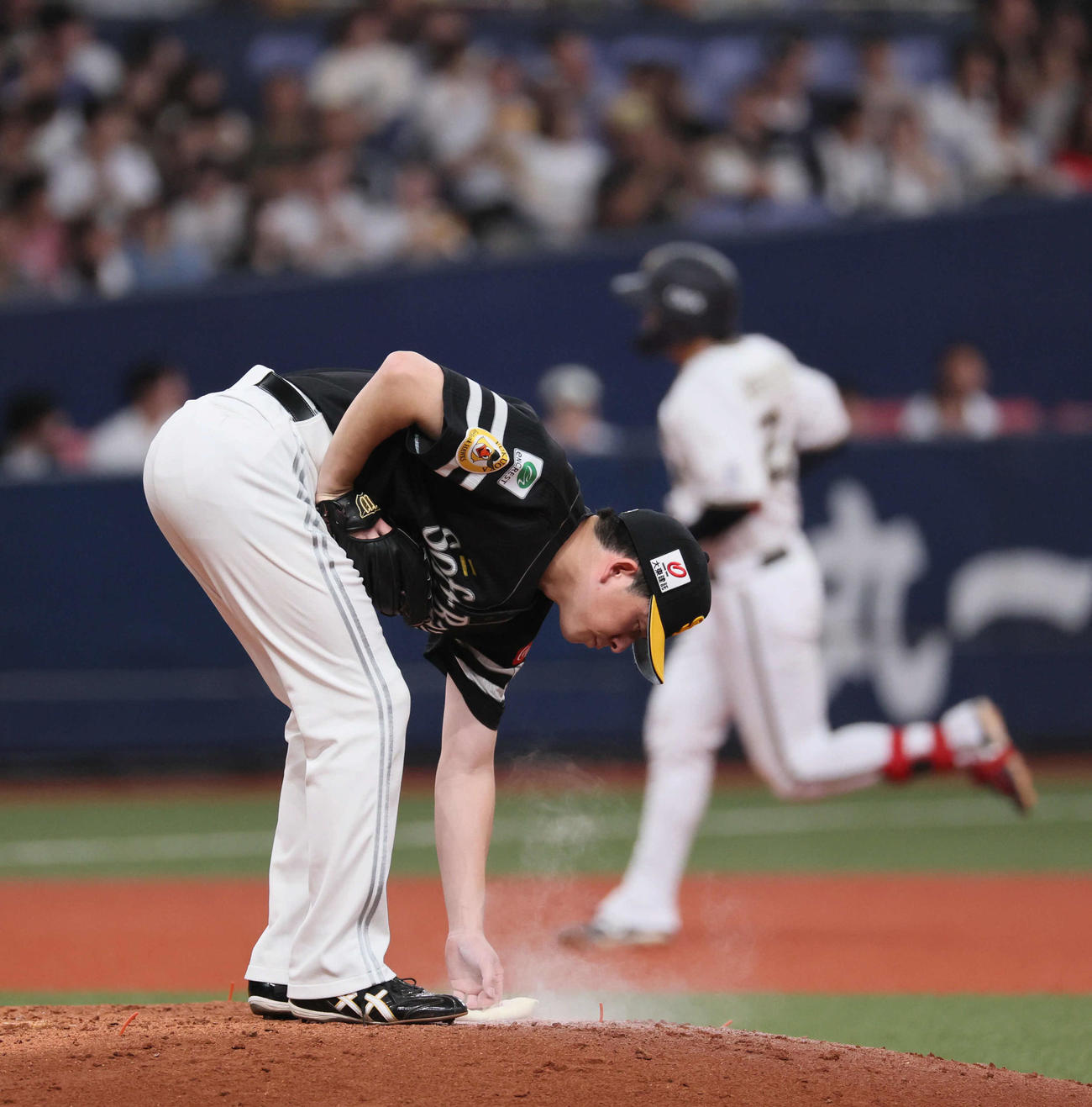 オリックス対ソフトバンク　5回裏オリックス1死、大関は紅林に左越え本塁打を浴びる（撮影・宮崎幸一）