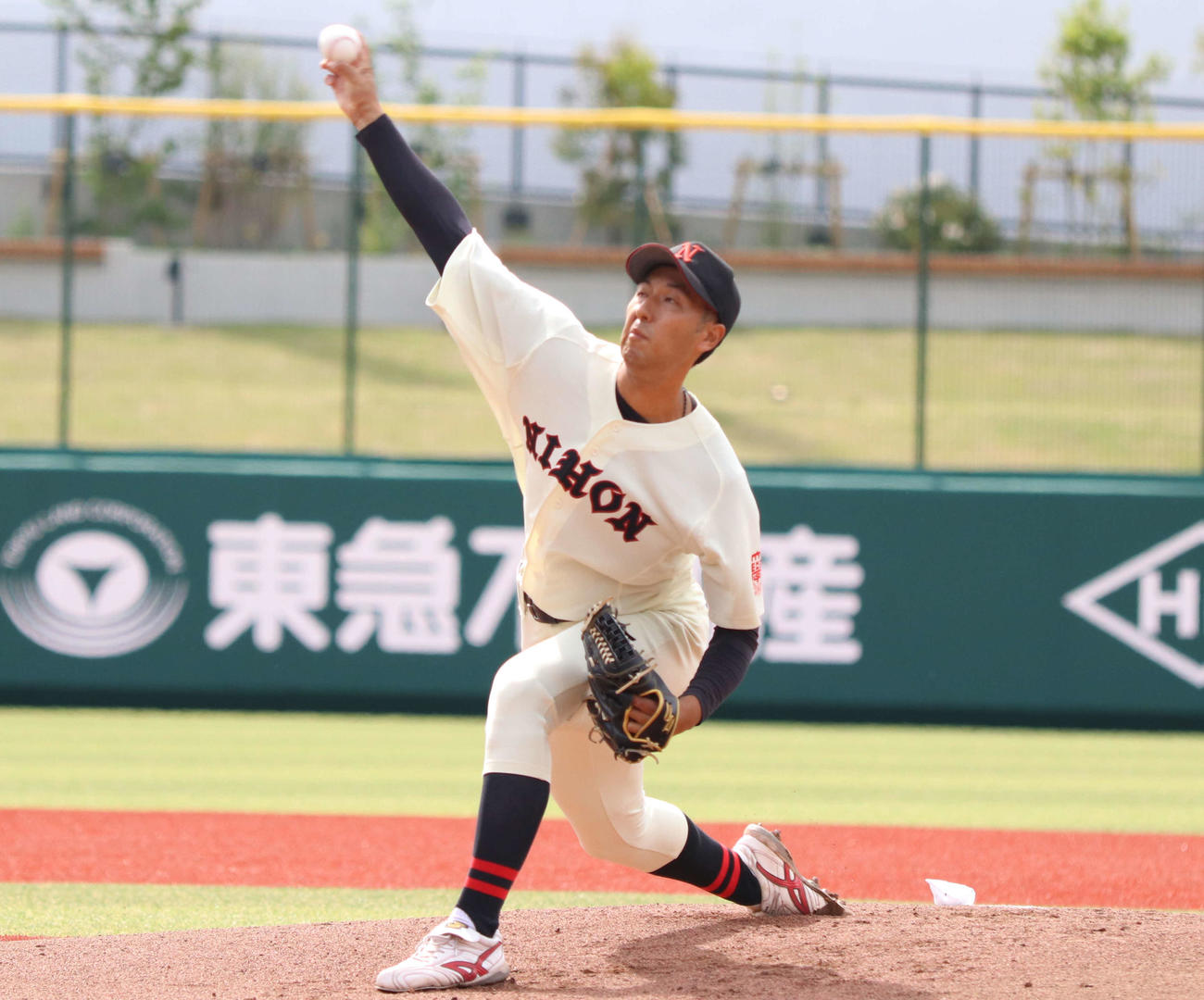 東洋大対日大　日大先発の市川祐（撮影・泉光太郎）