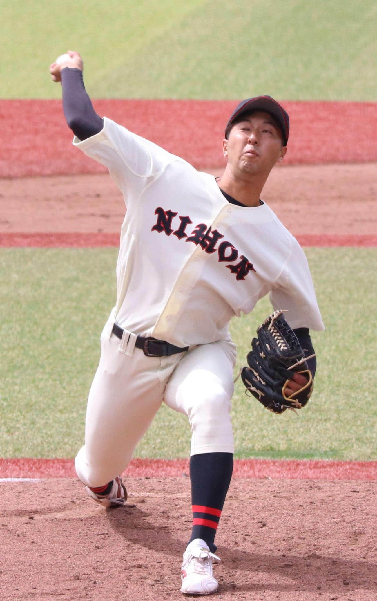 東洋大対日大　日大先発の市川祐（撮影・泉光太郎）