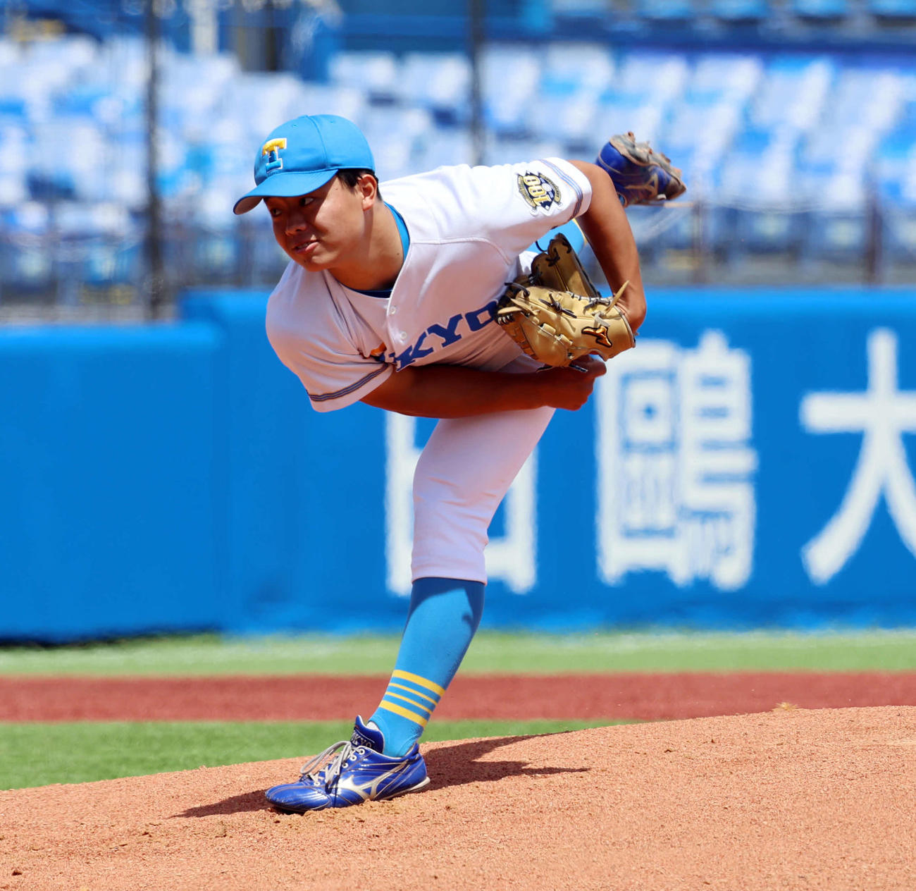 東京6大学野球　東大対法大　東大先発の増田（撮影・山本朝陽）