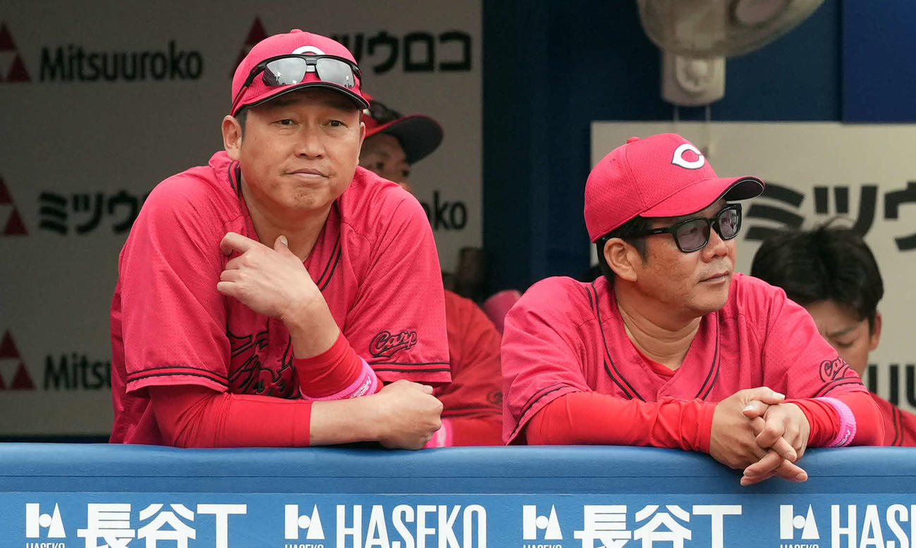 DeNA対広島　DeNAに負け越した広島新井監督（撮影・たえ見朱実）