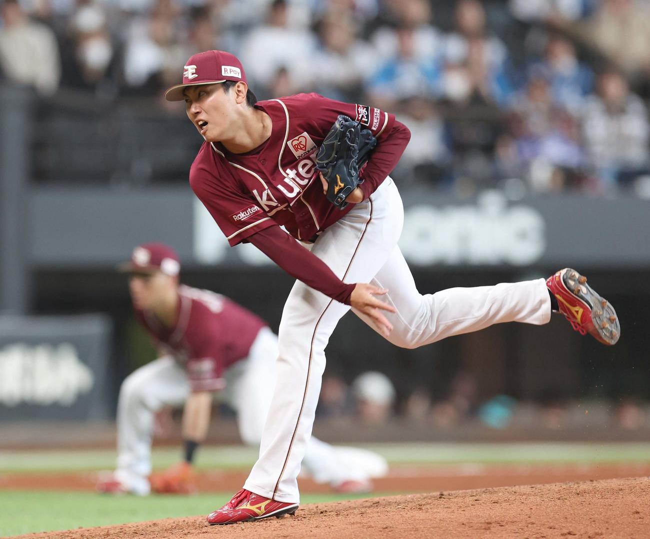 日本ハム対楽天　7回に登板の渡辺翔（撮影・黒川智章）