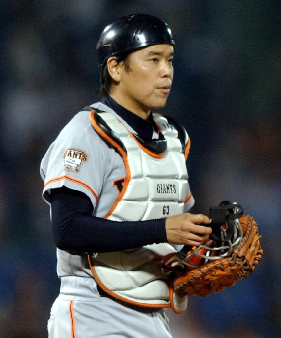 巨人時代の野村克則（2004年10月7日撮影）