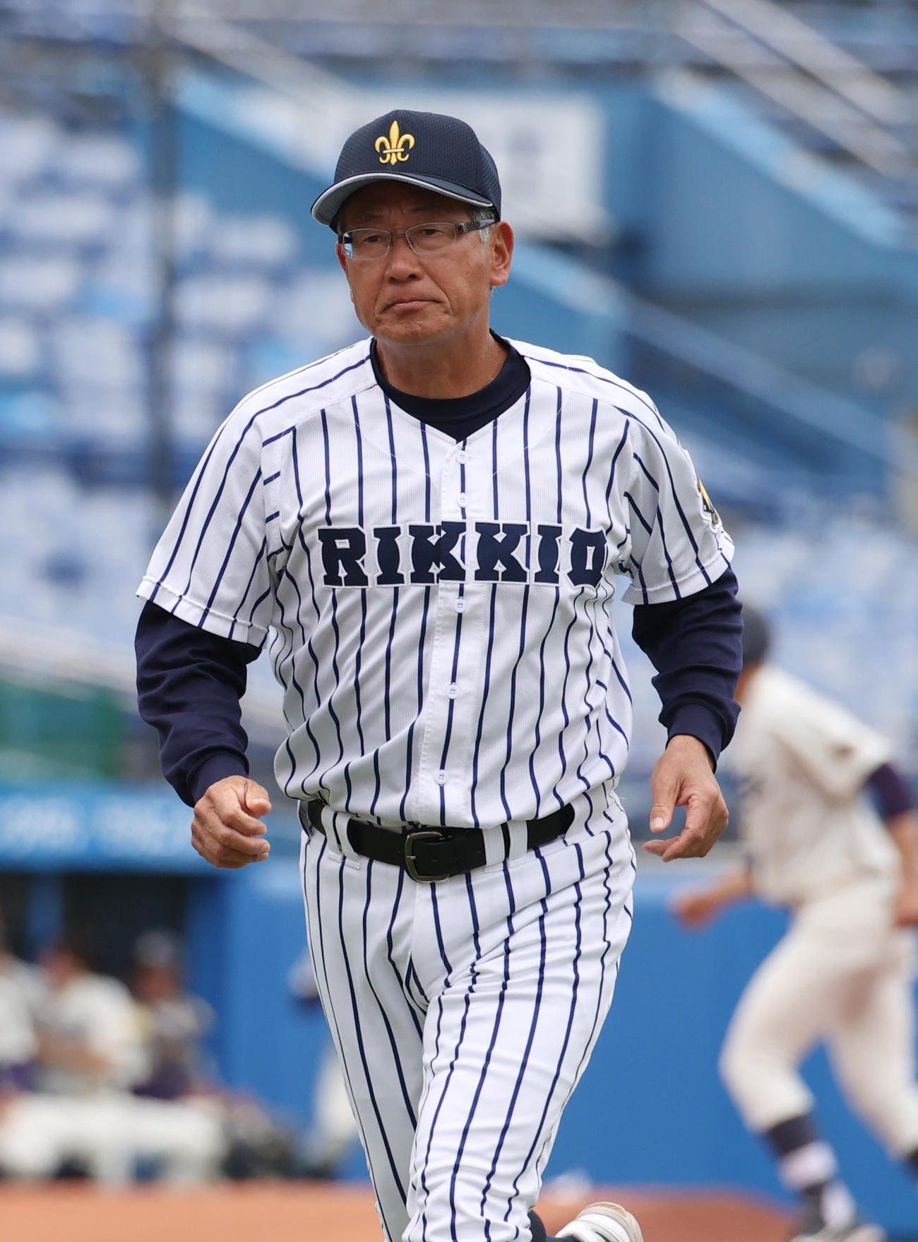 明大対立大　激闘の末、敗れた立大・木村監督（撮影・柴田隆二）