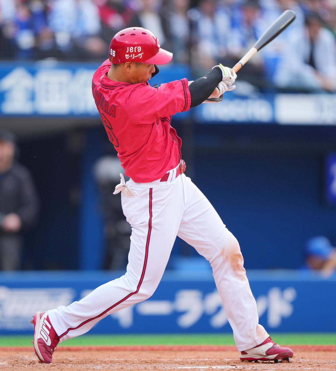 広島中村奨成（2025年5月10日撮影）