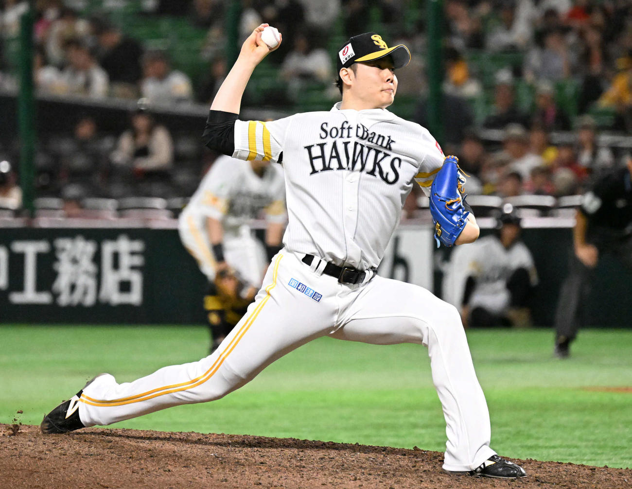 ソフトバンク松本裕樹（2025年4月22日撮影）