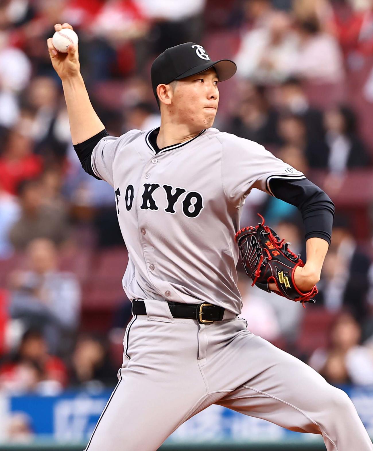 広島対巨人　巨人先発の戸郷（撮影・上田博志）