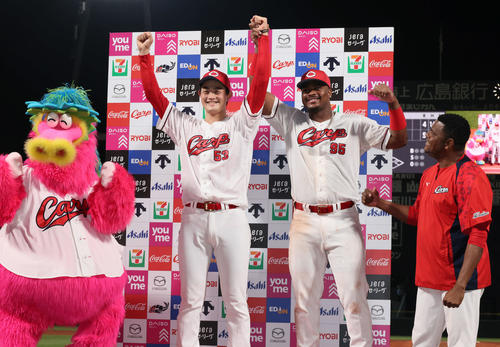 広島】新人岡本駿、プロ初勝利でリベンジ果たす「“絶対やり返すぞ”と声