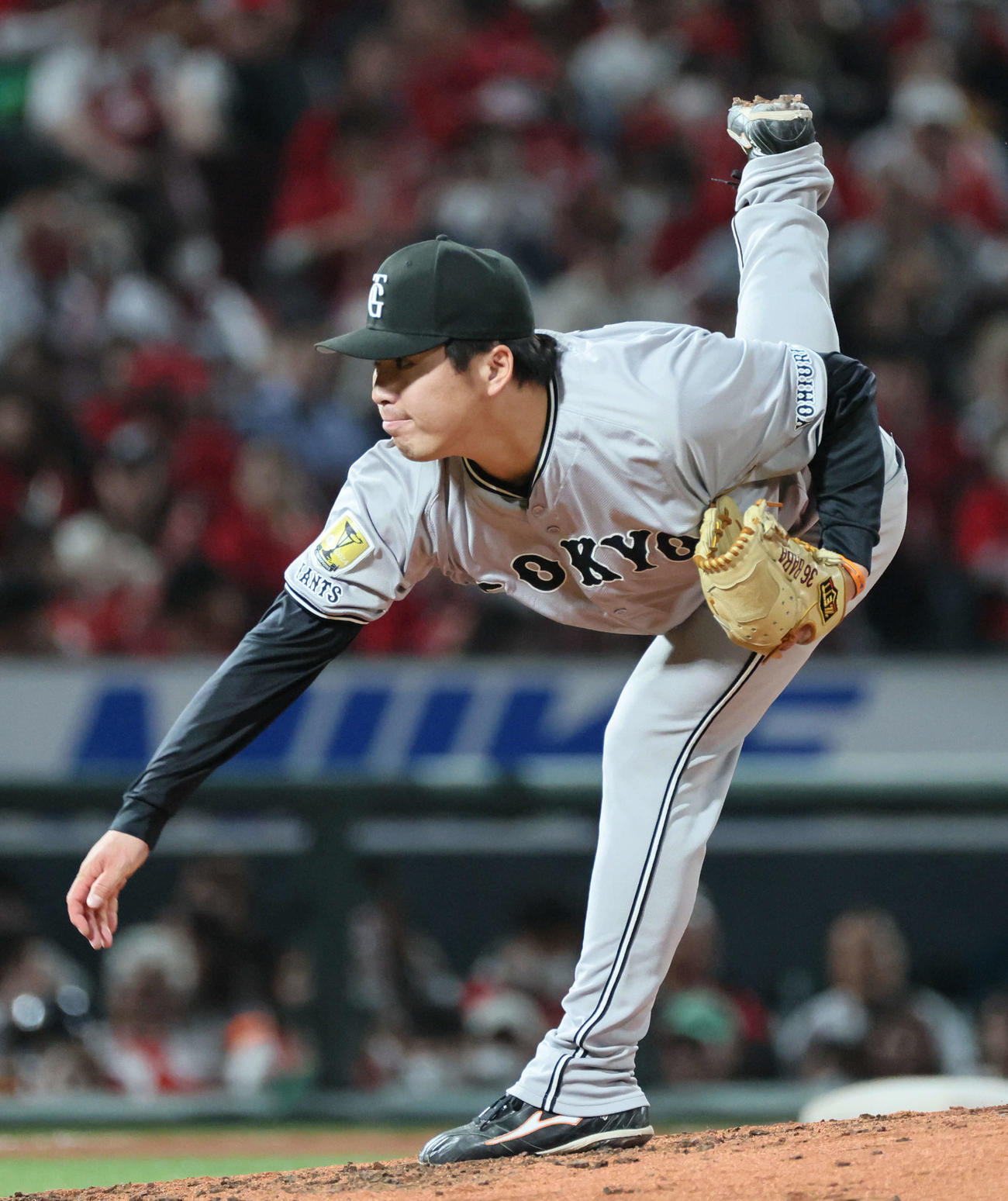 広島対巨人　7回裏広島、巨人2番手の馬場（撮影・加藤孝規）