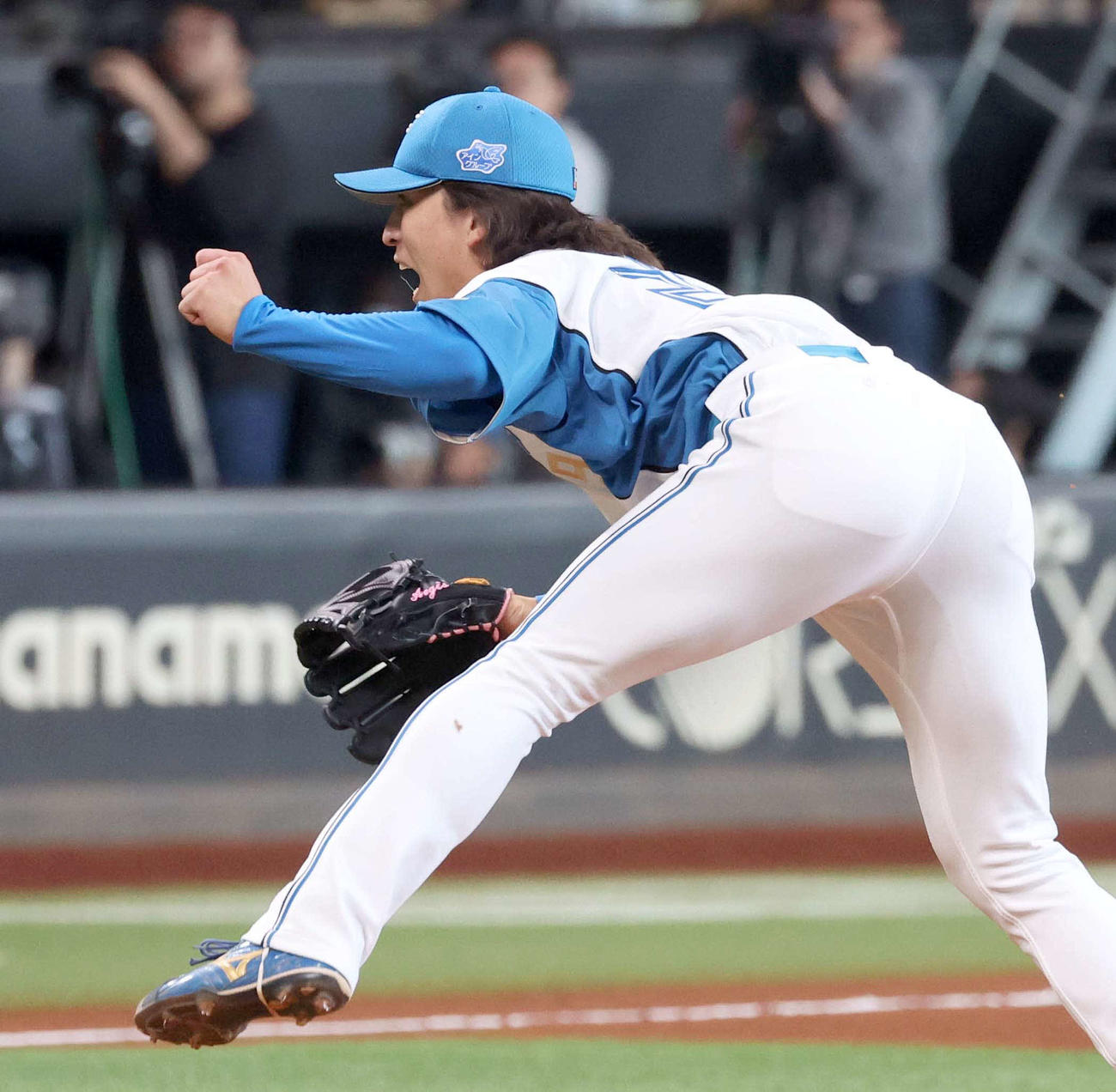 日本ハム対オリックス　6回を投げ無失点の力投を見せる細野（撮影・黒川智章）