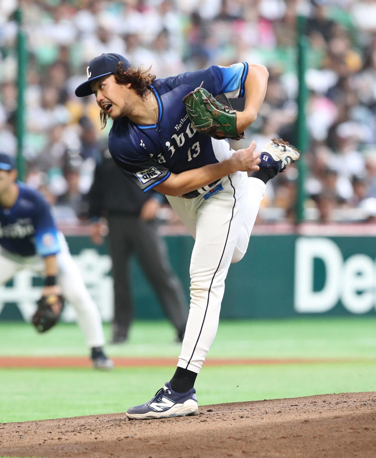 ソフトバンク対西武　西武先発の高橋（撮影・梅根麻紀）
