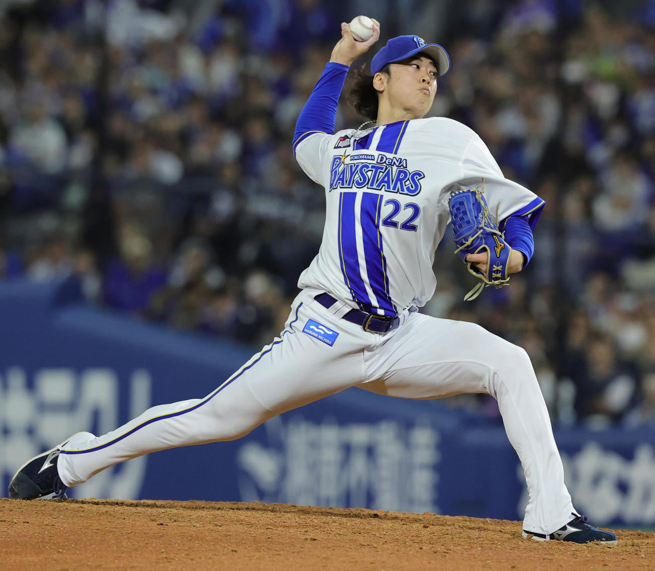 DeNA対阪神　力投するDeNA入江（撮影・野上伸悟）