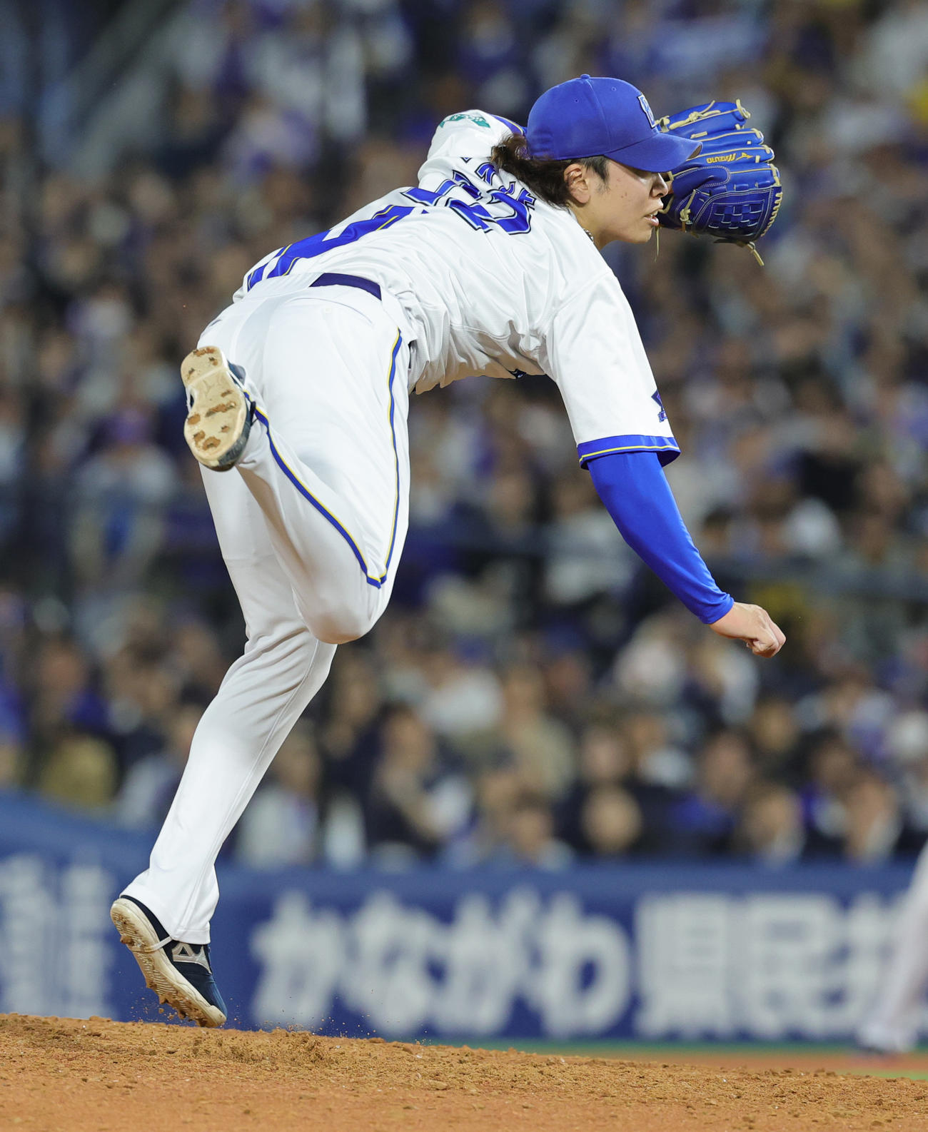 DeNA対阪神　力投するDeNA入江（撮影・野上伸悟）