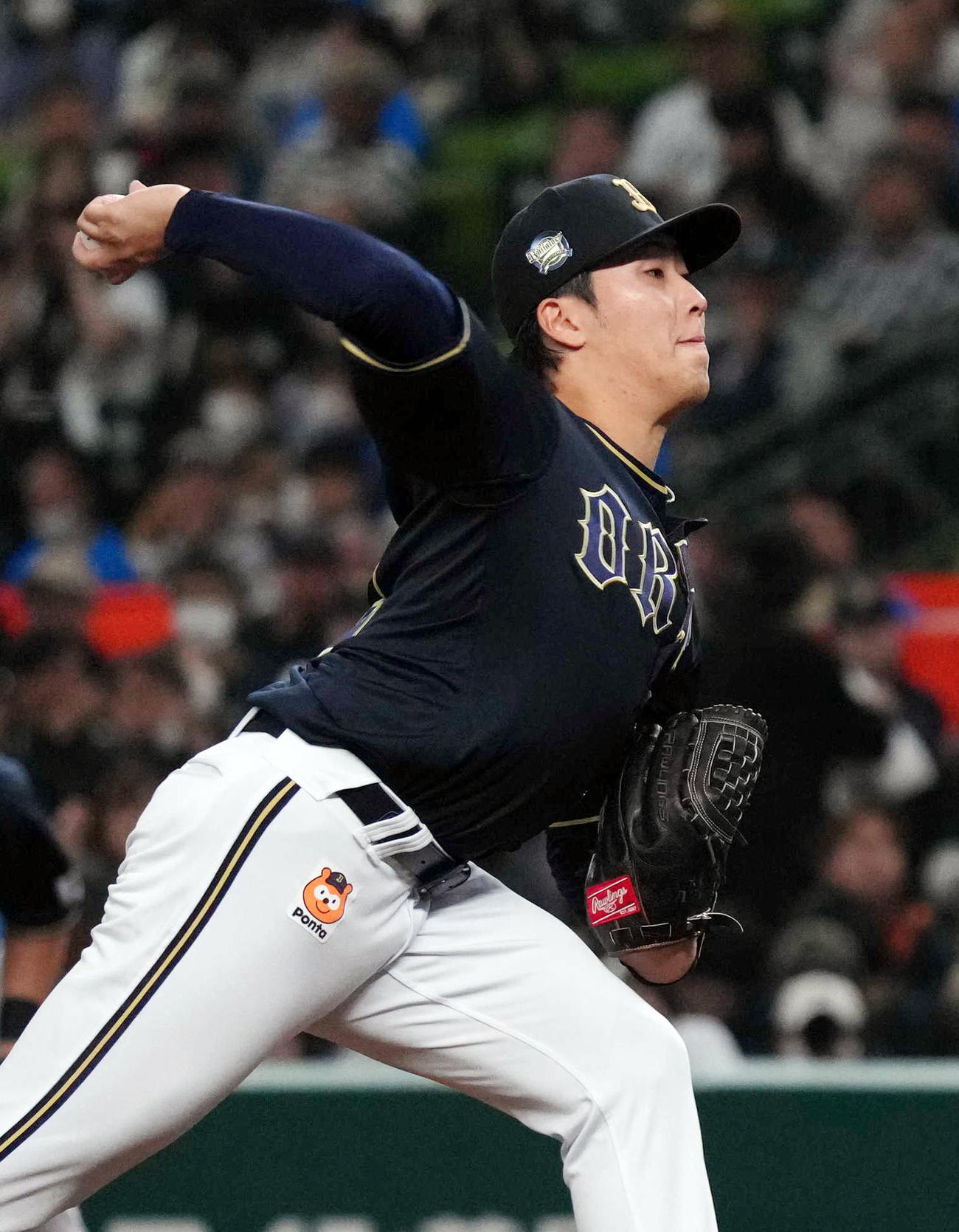西武対オリックス　オリックス先発の東（撮影・狩俣裕三）