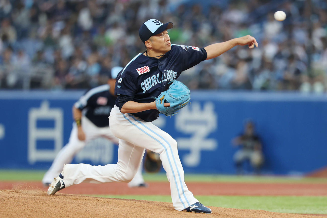 ヤクルト対DeNA　ヤクルト先発の石川（撮影・宮地輝）