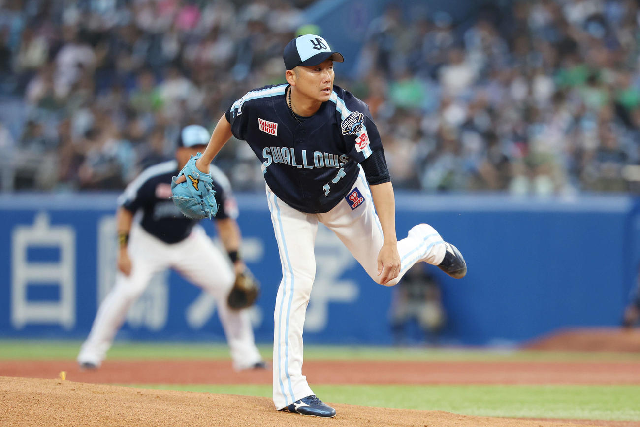 ヤクルト対DeNA　ヤクルト先発の石川（撮影・宮地輝）