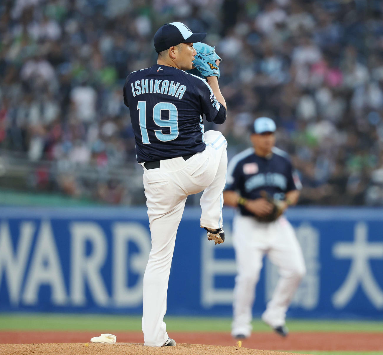 ヤクルト対DeNA　ヤクルト先発の石川（撮影・宮地輝）