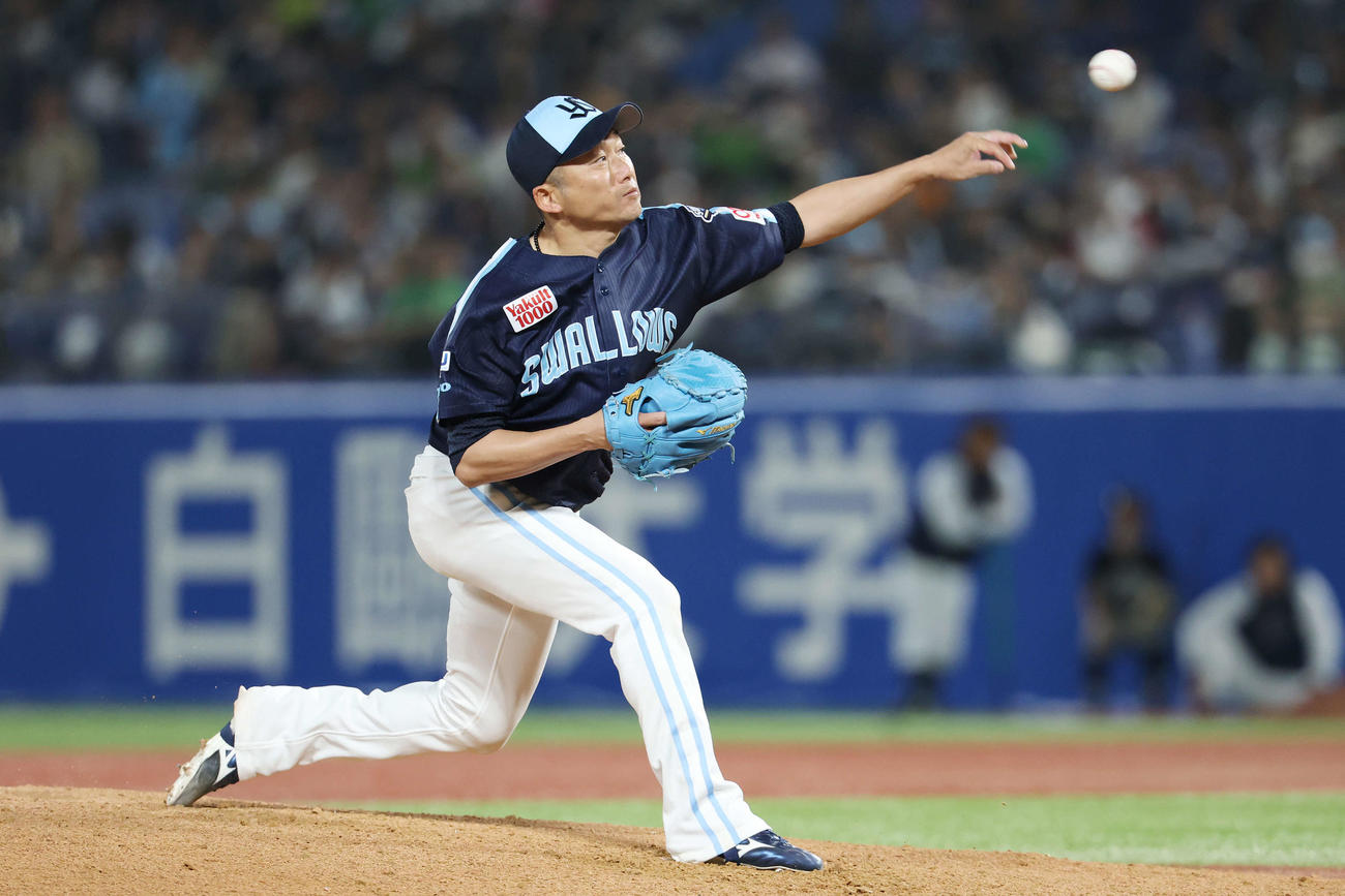 ヤクルト対DeNA　ヤクルト先発の石川（撮影・宮地輝）