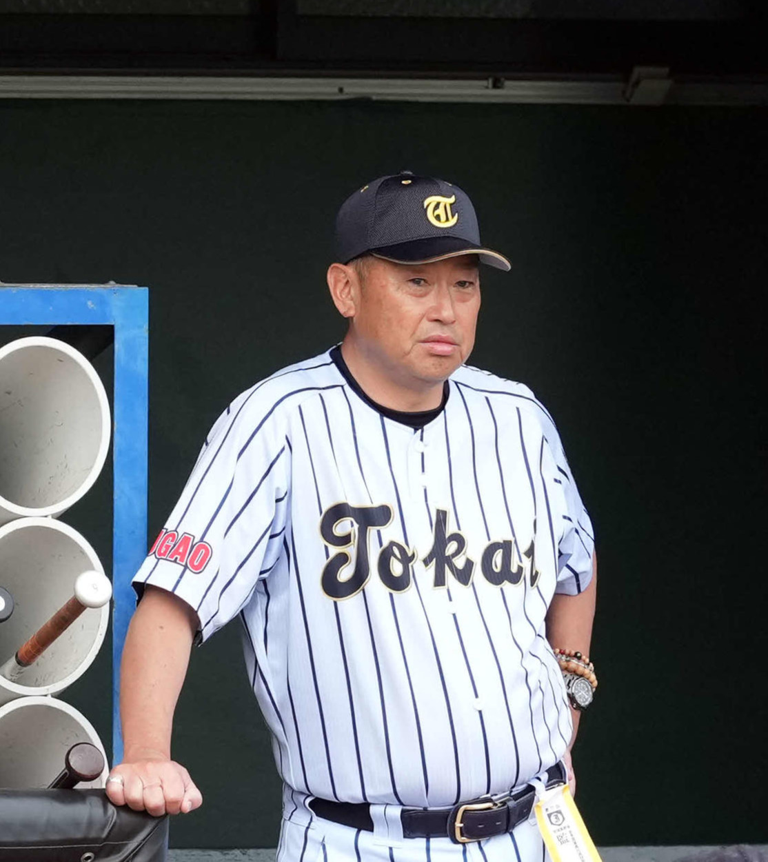 東海大菅生対健大高崎　健大高崎に敗れた東海大菅生・若林監督（撮影・たえ見朱実）