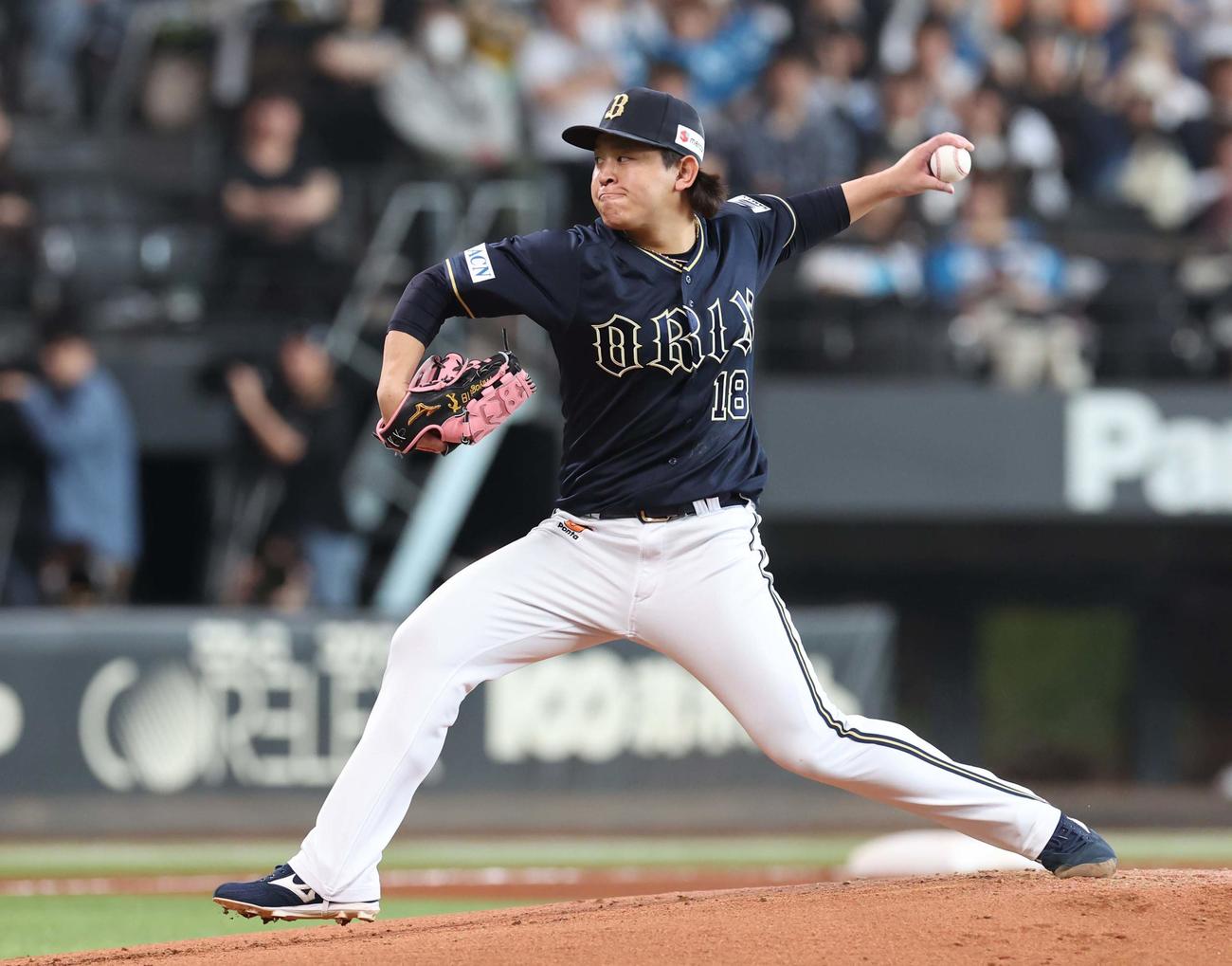 オリックス宮城大弥＝（2025年5月14日撮影）
